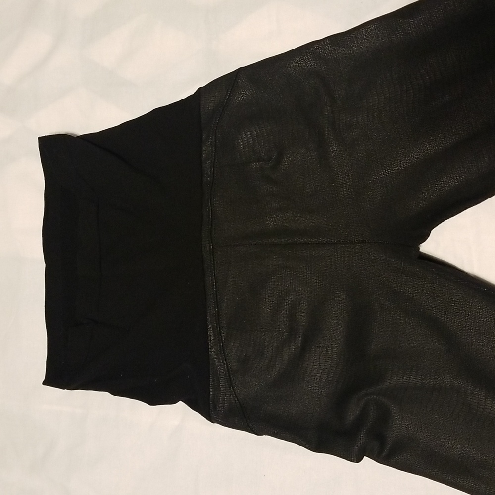 David Lener Maternity Leggings Size Small Color Black - Picture 11 of 12